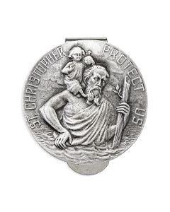 Saint Christopher Auto Visor Clip (Sold in Inc. of 3)