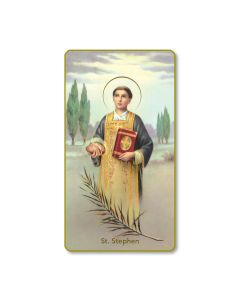 Saint Stephen Holy Card