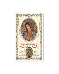 Our Lady of Guadalupe Epoxied Patron Saint Medal and a 18" Chain