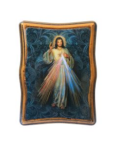 Divine Mercy Wood Rectangular Plaque 