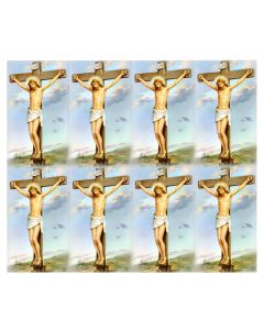 The Crucifixion Eight-Up Micro Perforated Holy Cards