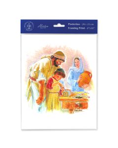 8" x 10" Hook: Jesus the Carpenter Print  (sold in inc. of 3)