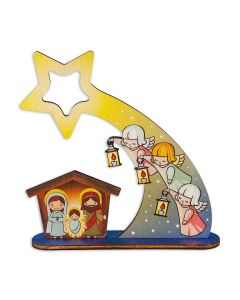 3 Pc. Star of Bethlehem Wooden Children's Buildable Nativity Kit