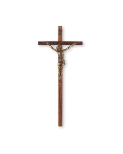 8" Wood Crucifix with Bronze Finished Corpus