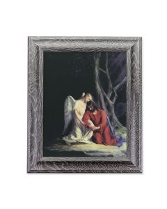 10 1/2" x 12 1/2" Grey Oak Finish Frame with an 8" x 10" Bloch: Agony in the Garden Print