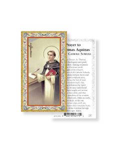 Saint Thomas Aquinas Holy Card