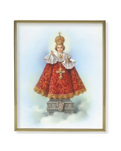 8" x 10" Gold Plaque Frame with an Infant of Prague Print