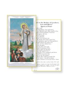 Our Lady of Medjugorje Holy Card with Mother of Goodness Prayer