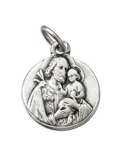 15mm Round Saint Joseph Medal