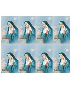 Sorrowful Madonna Eight-Up Micro Perforated Holy Cards