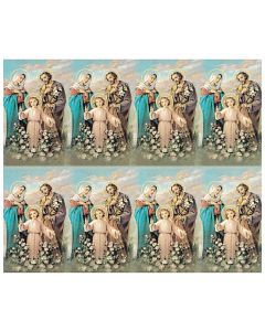Holy Family Eight-Up Micro Perforated Holy Cards