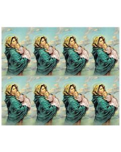 Madonna of the Street Eight-Up Micro Perforated Holy Cards