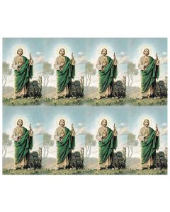 St Jude Eight-Up Micro Perforated Holy Cards