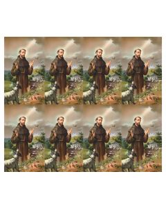 St Francis Eight-Up Micro Perforated Holy Cards