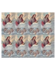 Christ with Baby Eight-Up Micro Perforated Holy Cards