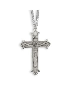 Genuine Pewter Cross on a 18" Chain Boxed