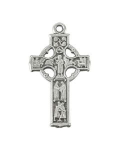 Celtic Genuine Pewter Cross on a 18" Chain, Boxed