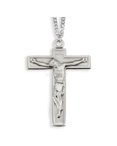 Genuine Pewter Crucifix on a 24" Chain Boxed