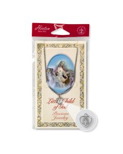 Holy Baptism Genuine Pewter Medal on a 16" Chain, Boxed