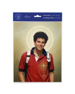 8" x 10" Saint Carlo Acutis Print (sold in inc. of 3)