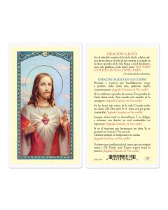 Sagrado Corazon De Jesus Holy Card