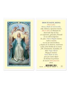 Dios te Salve, Reina Holy Card