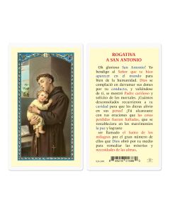 Rogative A San Antonio Holy Card