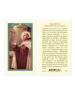 Oracion a San Juan De La Cruz Holy Card