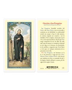 Oracion a San Peregrino Holy Card
