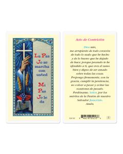 Acto De Contricion Holy Card