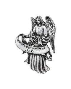Guardian Angel Protect My Dad Auto Visor Clip (Sold in Inc. of 3)
