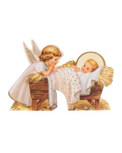 Angel and Baby Jesus Christmas Statuette