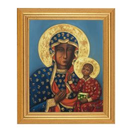 8" x 10" Our Lady of Czestochowa Print With 10" x 12" Gold Leaf Finish ...