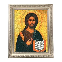 10" x 12" Ornate Silver Frame with a Christ the Teacher Print - William ...