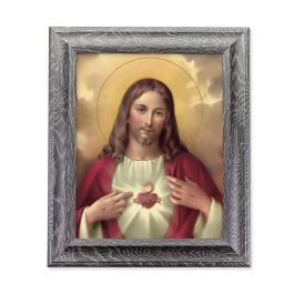 GREY OAK FINISH FRAME 10.5" X 12.5" WITH AN 8" X 10" S.H.J PRINT ...