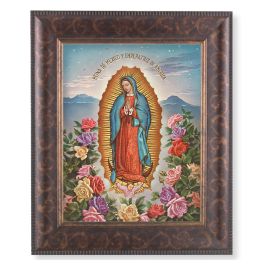 11 1/4" x 13 1/4" Art Deco Frame with an 8" x 10" Our Lady of Guadalupe ...