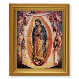 10" x 12" Gold Leaf Finish Beveled Frame with 8" x 10" Our Lady of ...