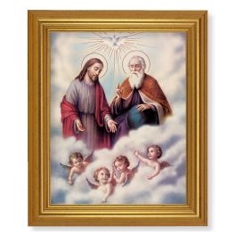 10" x 12" Gold Leaf Finish Beveled Frame with 8" x 10" The Trinity ...