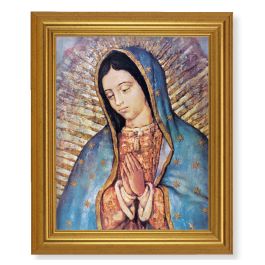 10" x 12" Gold Leaf Finish Beveled Frame with 8" x 10" Our Lady of ...