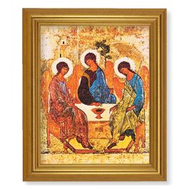 10" x 12" Gold Leaf Finish Beveled Frame with 8" x 10" The Holy Trinity ...