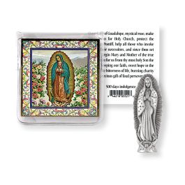 Our Lady of Guadalupe Pocket Statue with Holy Card in a Clear Pouch-P65 ...