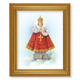 10" x 12" Gold Leaf Finish Beveled Frame with 8" x 10" Infant of Prague ...