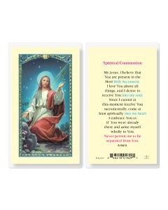 Spiritual Communion Holy Card