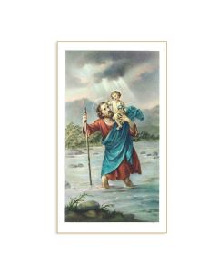 Saint Christopher Holy Card