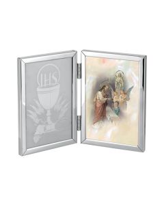 Silver Finish Communion Boy Picture Frame