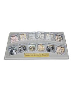 12 Deluxe First Communion Rosaries with Clear Acrylic Flip Top Boxes in Display. - LIMIT 1 PER CUSTOMER