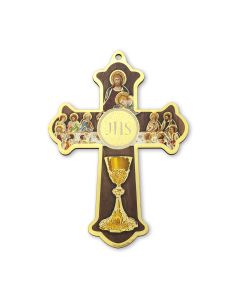 Holy Communion Chalice Laser Cut Cross with Certificate