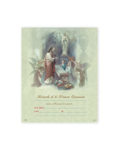 First Communion Certificate in Spanish