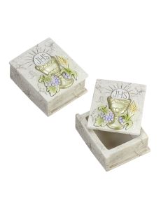 Resin Communion Chalice Keepsake Box with Removable Lid