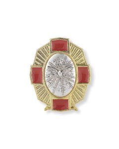 2 1/4" Holy Spirit Gold Confirmation Plaque with Red Epoxy